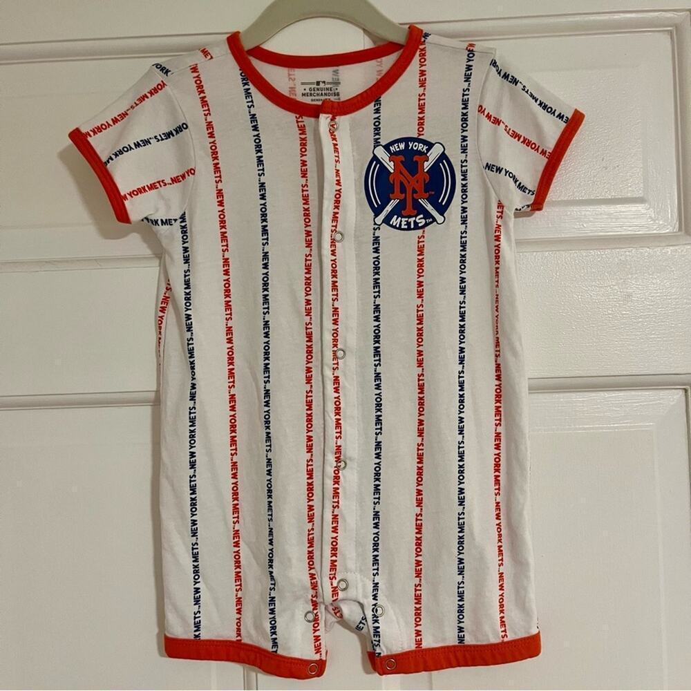 MLB Baseball Mets 24M NWOT Genuine On-Site Merchandise Onesie, Halloween Costume